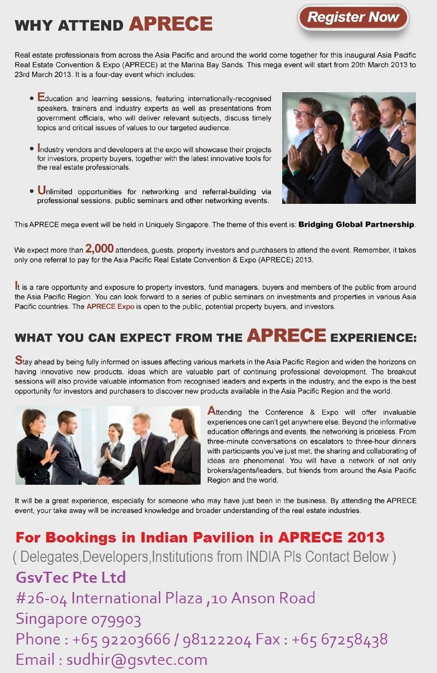 Indian Property show 2013 Singapore