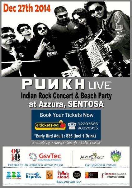 Punkh live an Indian Rock concert and beach party