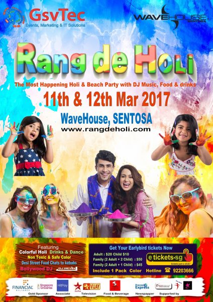 most happening holi event in singapore
