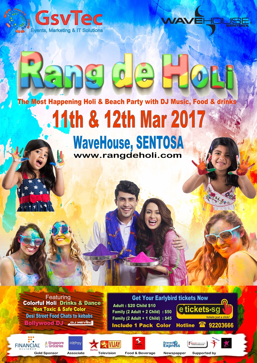 rang de holi 2017 th most happening festival of colors